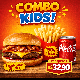 COMBO MEGA BURGUER (INDIVIDUAL)